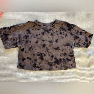 Target JoyLab Brown Tie-Dye Cropped Tee - small
